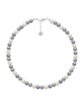 Collar de Mujer Perlas de Cristal Plata 925 Zvezda