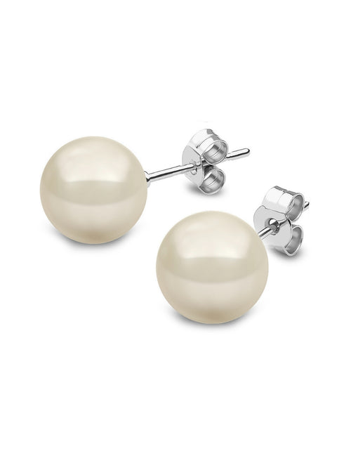 Aretes de Mujer Plata .925 y Perlas de Cristal Zvezda