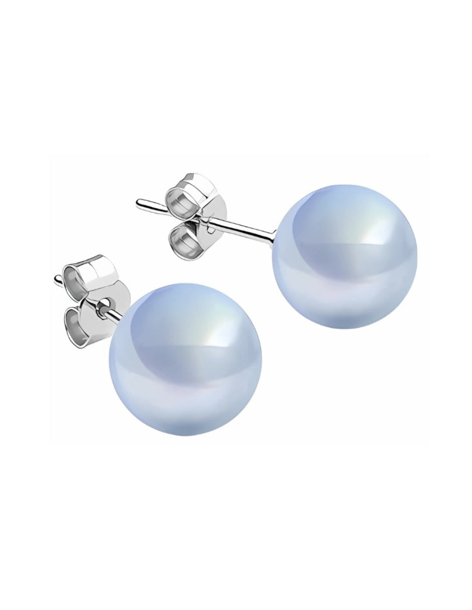 Aretes de Mujer Plata .925 y Perlas de Cristal Zvezda