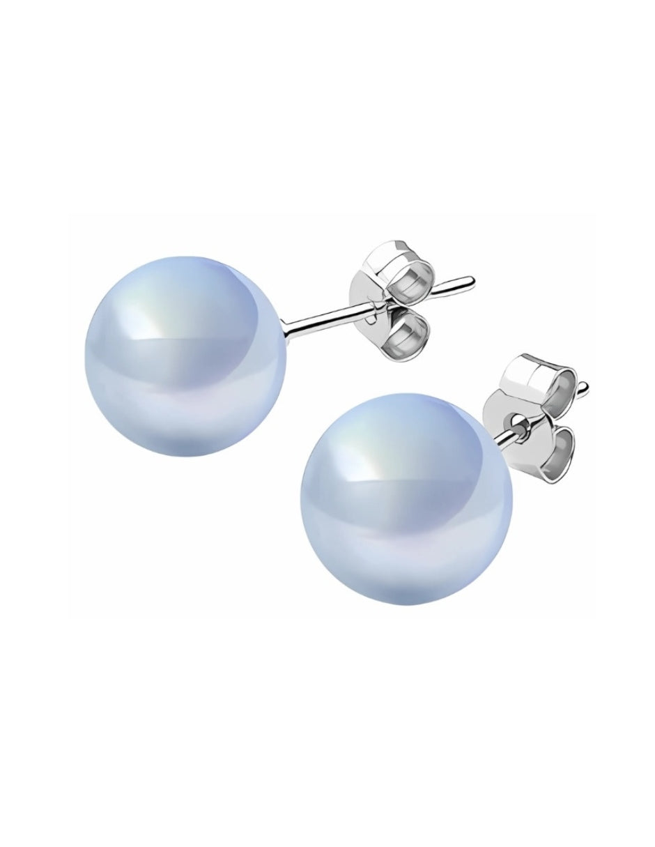 Aretes de Mujer Plata .925 y Perlas de Cristal Zvezda