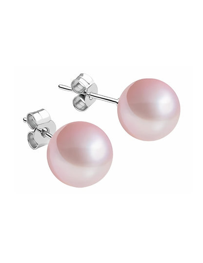 Aretes de Mujer Plata .925 y Perlas de Cristal Zvezda