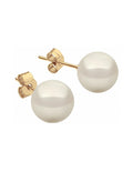 Aretes de Mujer Chapa Oro de 18k y Perlas de Cristal Zvezda