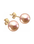 Aretes de Mujer Chapa Oro de 18k y Perlas de Cristal Zvezda