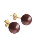 Aretes de Mujer Chapa Oro de 18k y Perlas de Cristal Zvezda