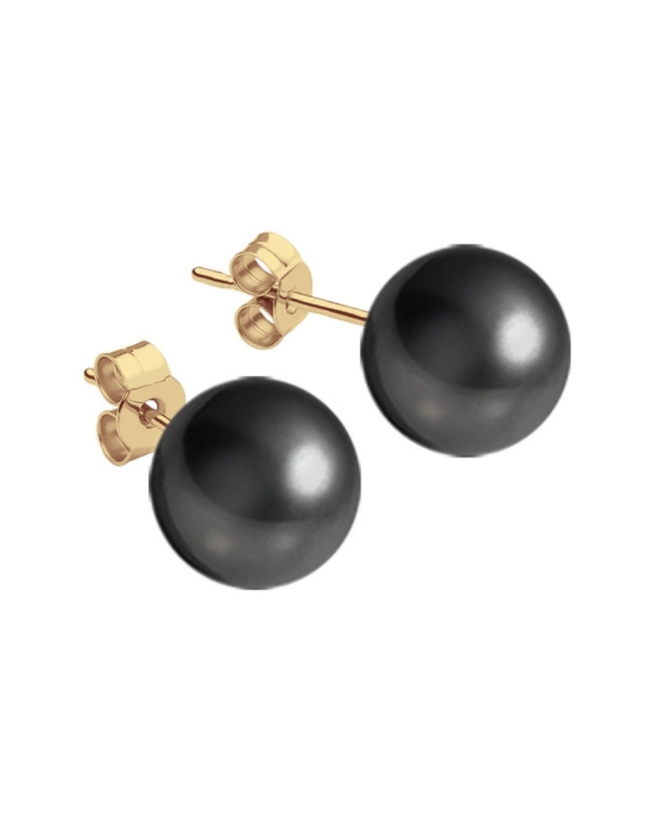 Aretes de Mujer Chapa Oro de 18k y Perlas de Cristal Zvezda