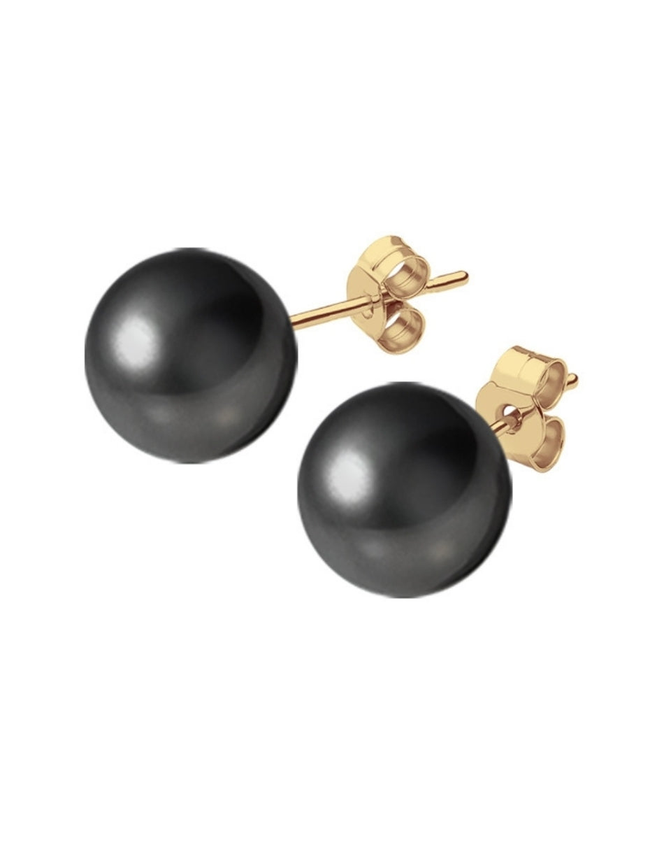 Aretes de Mujer Chapa Oro de 18k y Perlas de Cristal Zvezda