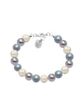 Pulsera de Mujer Perlas de cristal Swarovski Plata.925