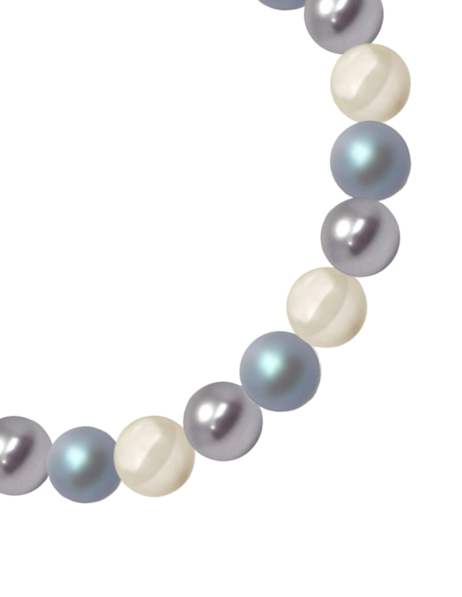 Pulsera de Mujer Perlas de cristal Swarovski Plata.925