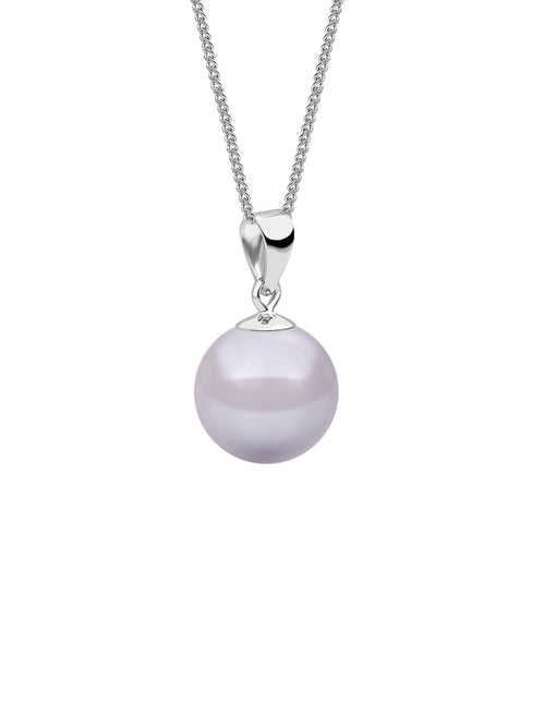 Collar Aretes y Pulsera de Mujer Plata .925 Perlas de Cristal Zvezda