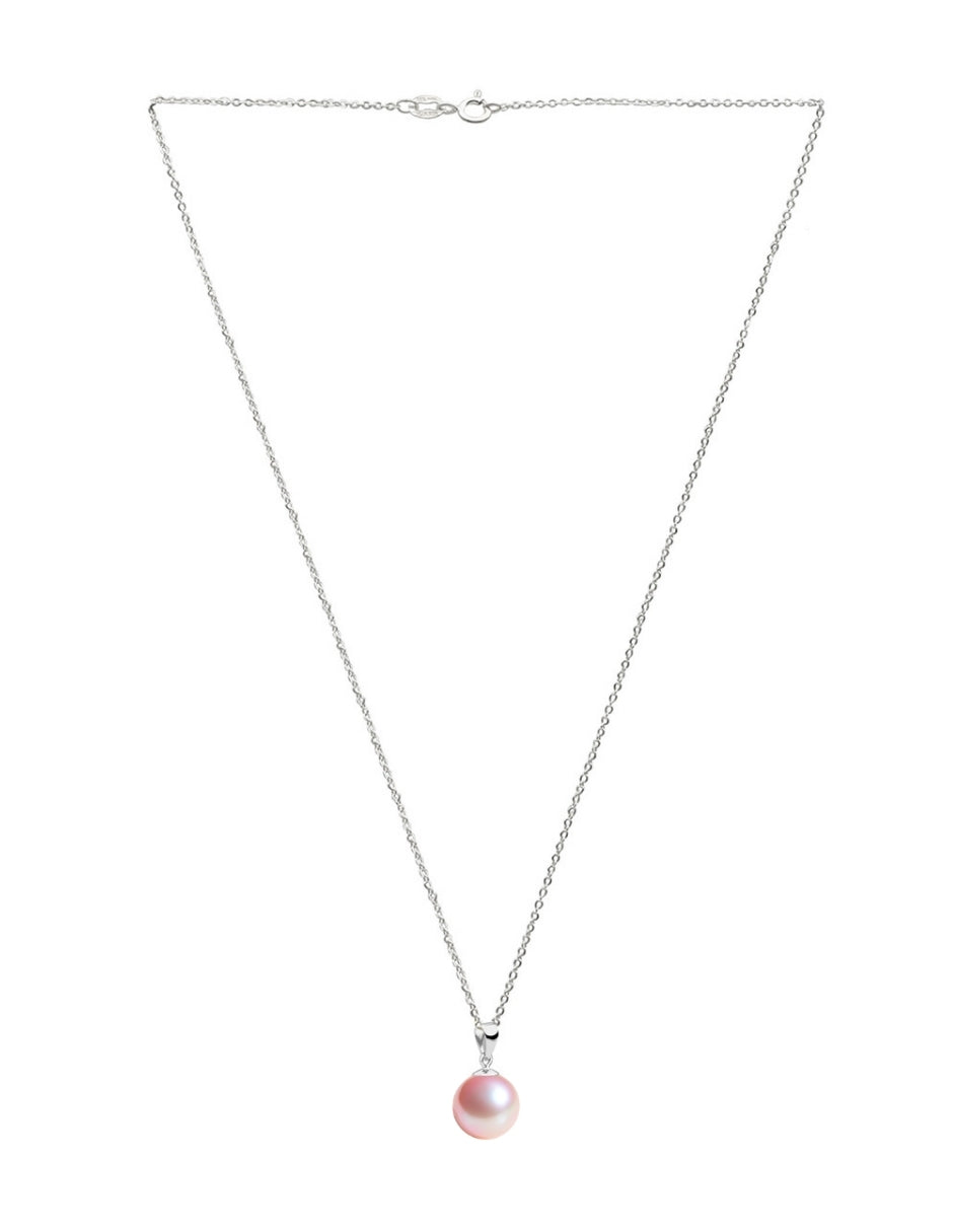 Collar y Aretes de Mujer Plata .925 Perlas de Cristal Zvezda