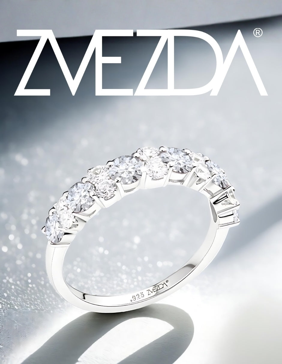 Anillo de Mujer Media Churumbela Plata.925 con Circonia
