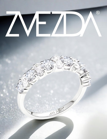 Anillo de Mujer Media Churumbela Plata.925 con Circonia