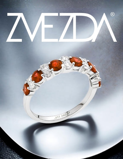 Anillo de Mujer Media Churumbela Plata.925 con Circonia