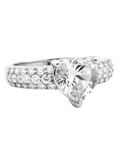 Anillo de Mujer Corazón Plata .925 con Circonia