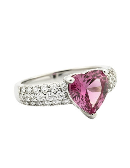 Anillo de Mujer Corazón Plata .925 con Circonia