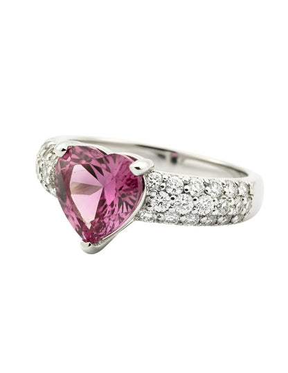Anillo de Mujer Corazón Plata .925 con Circonia
