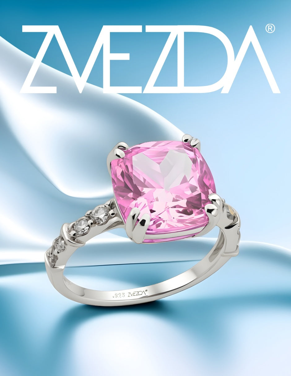 Anillo de Mujer Cushion Plata .925 con Circonia