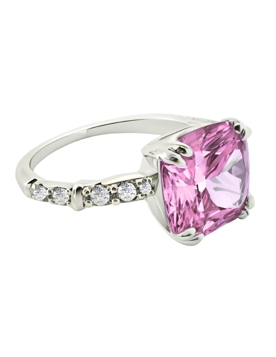 Anillo de Mujer Cushion Plata .925 con Circonia