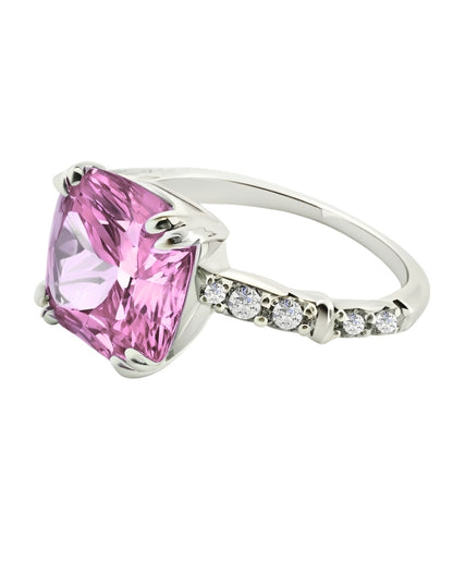 Anillo de Mujer Cushion Plata .925 con Circonia