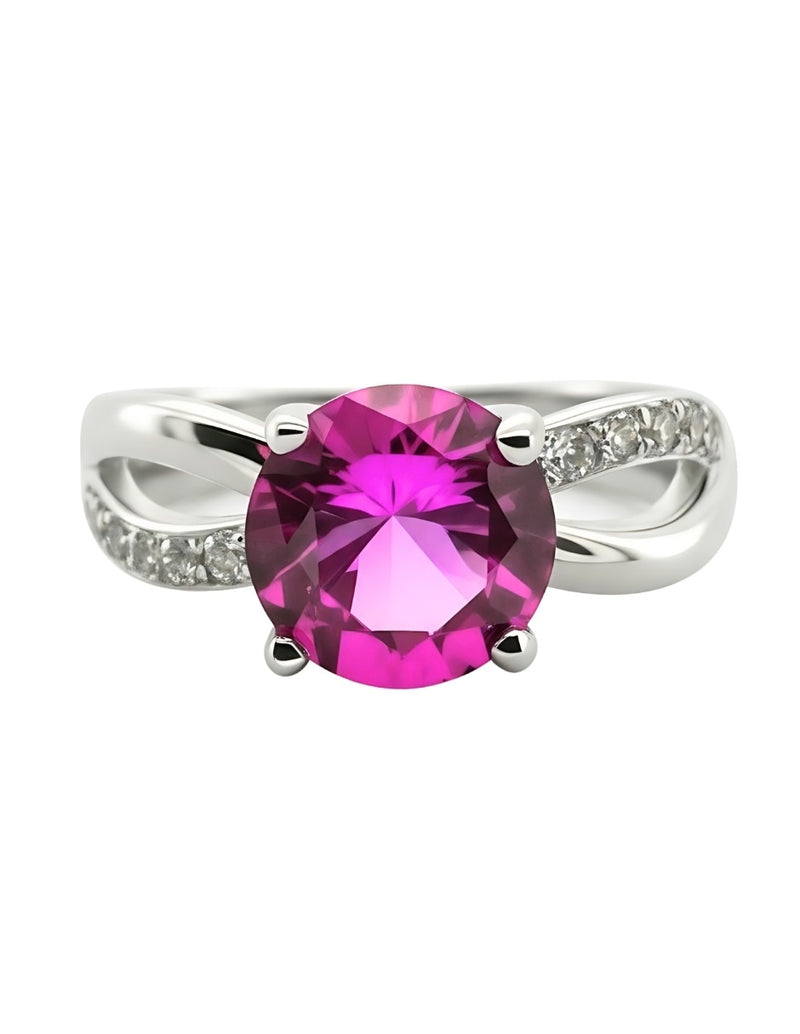 Anillo de Mujer Infinito Plata .925 con Circonia - puesta