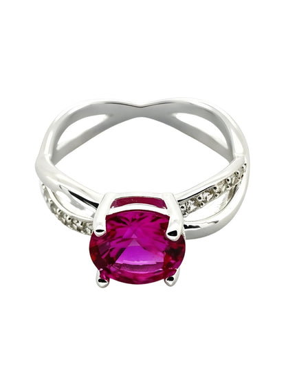 Anillo de Mujer Infinito Plata .925 con Circonia