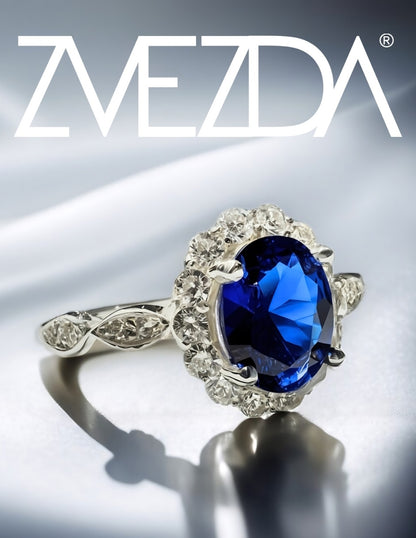 Anillo de mujer oval plata .925 con circonia