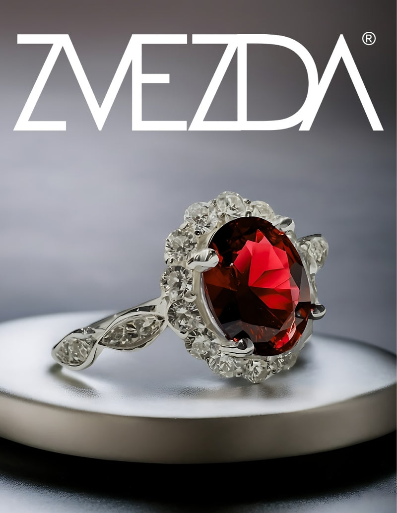 Anillo de Mujer Oval Plata .925 con Circonia - detalle