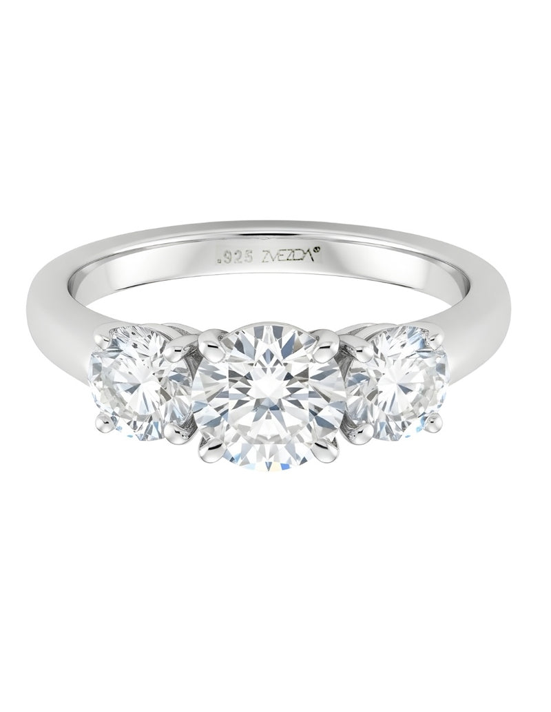 Anillo de Mujer Circonias Plata .925 - detalle