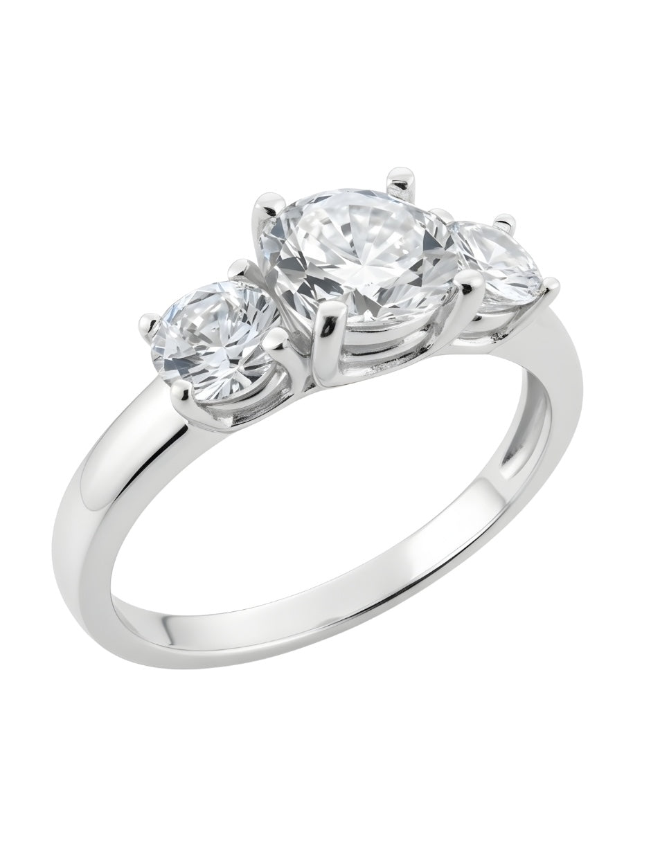 Anillo de Mujer Circonias Plata .925
