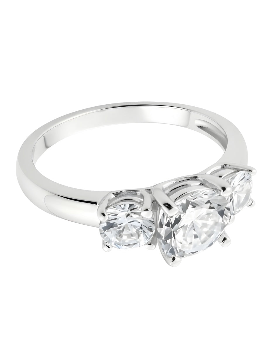 Anillo de Mujer Circonias Plata .925