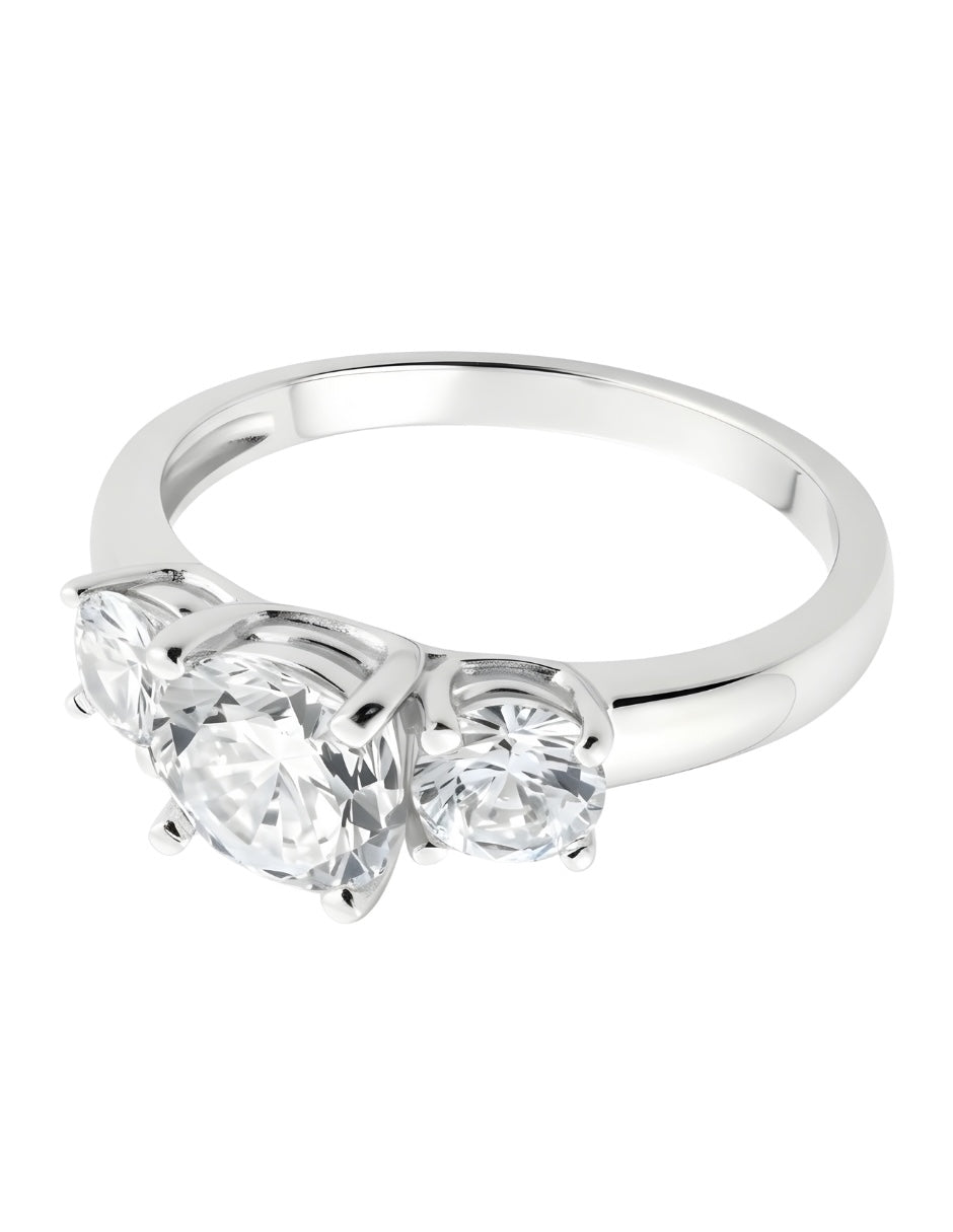 Anillo de Mujer Circonias Plata .925