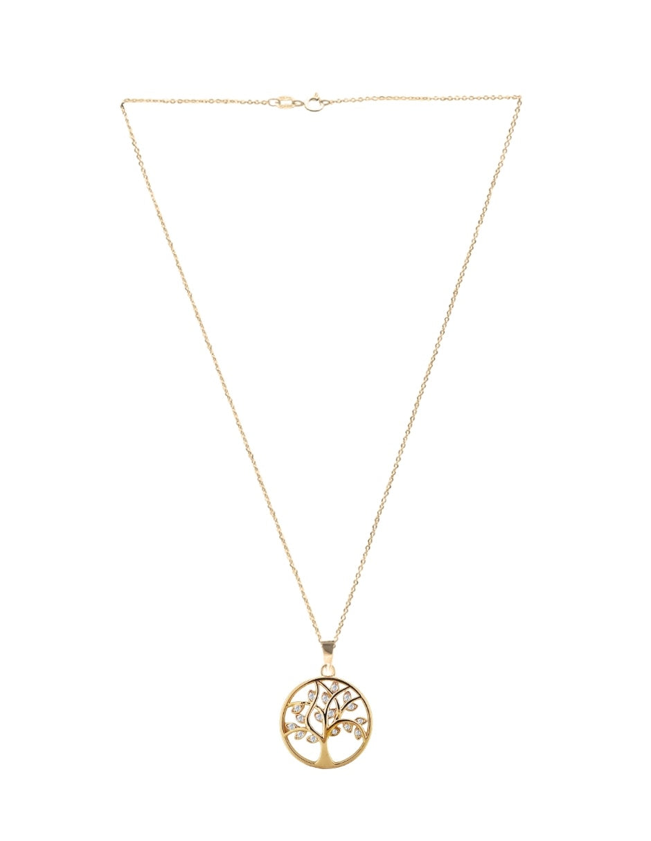 Collar de Mujer Chapa de Oro 18K Árbol de la Vida