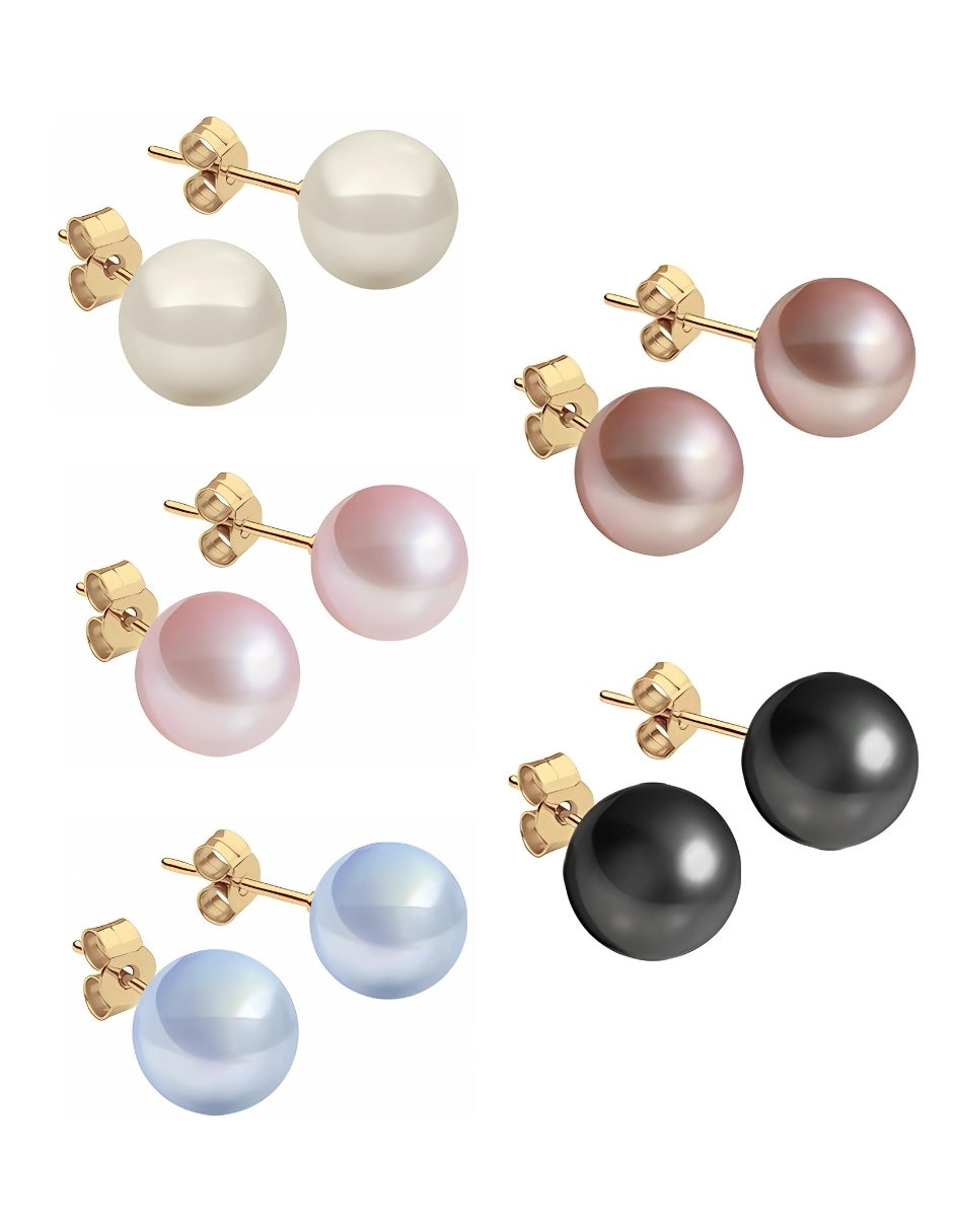 Juego de Broqueles de Perlas de Cristal Swarovski y Plata 925