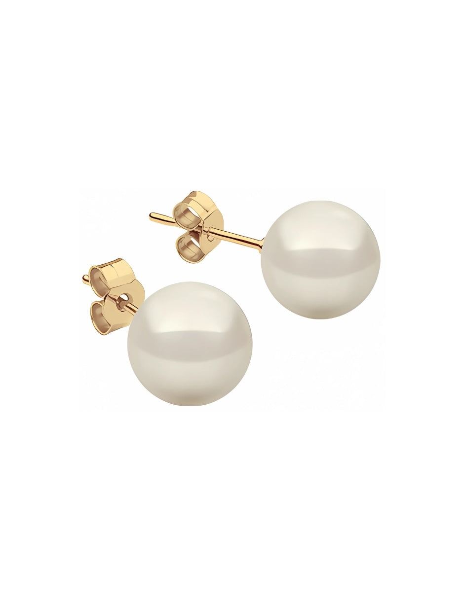 Juego de Broqueles de Perlas de Cristal Swarovski y Plata 925