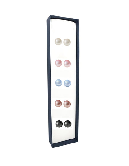 Juego de Broqueles de Perlas de Cristal Swarovski y Plata 925