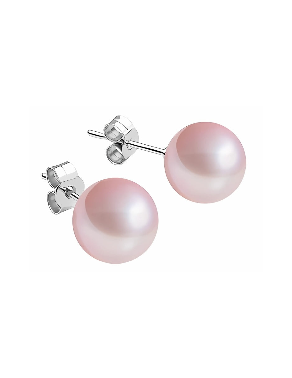Juego de Broqueles de Perlas de Cristal Swarovski y Plata 925