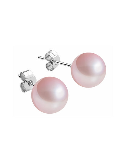 Juego de Broqueles de Perlas de Cristal Swarovski y Plata 925