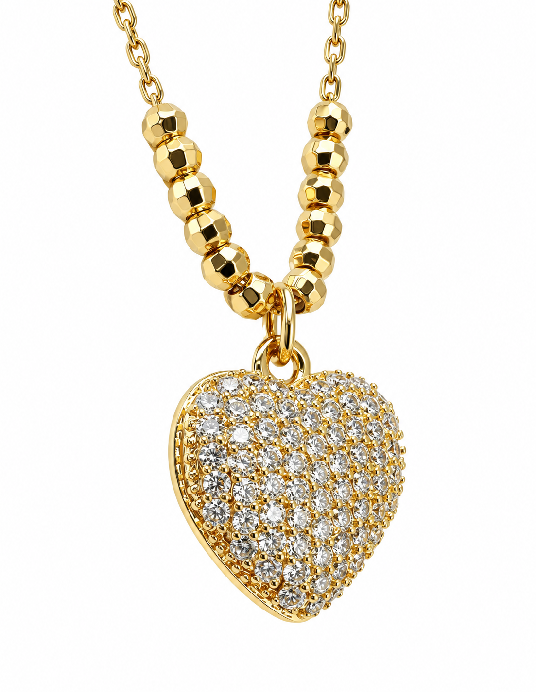 Collar de Mujer Chapa de oro 18K Corazón