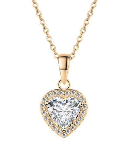 Collar de Mujer Chapa de oro 18K Corazón