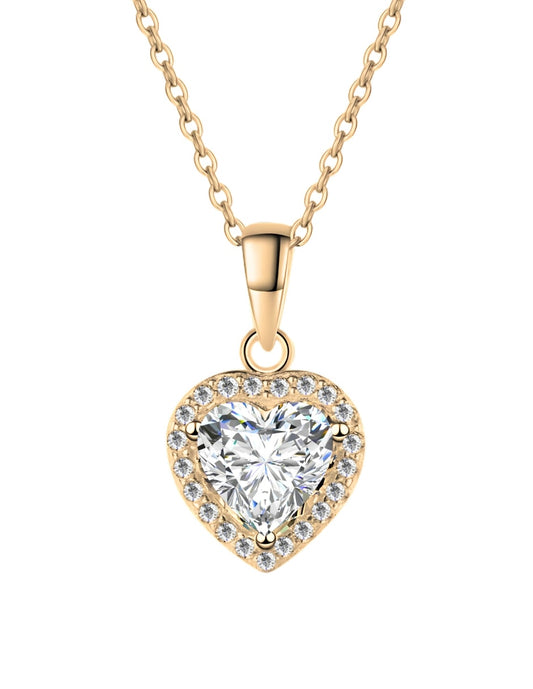 Collar de Mujer Chapa de oro 18K Corazón