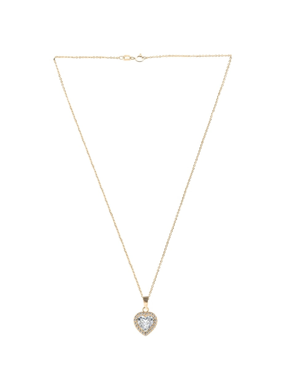 Collar de Mujer Chapa de oro 18K Corazón