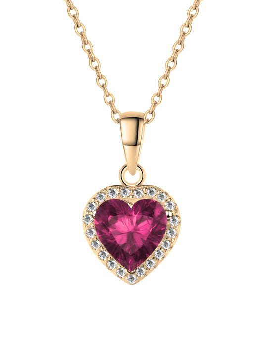 Collar de Mujer Chapa de oro 18K Corazón