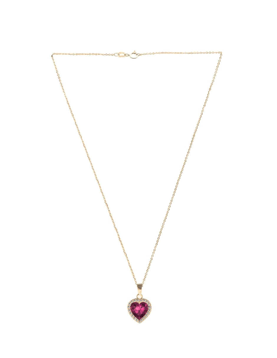 Collar de Mujer Chapa de oro 18K Corazón