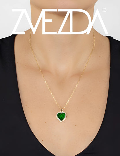 Collar de Mujer Chapa de oro 18K Corazón