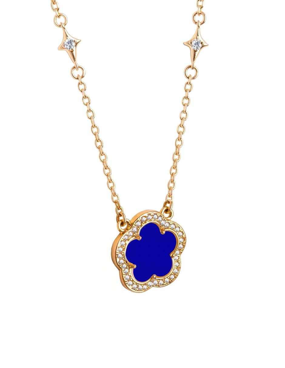 Collar de Mujer Chapa de oro 18K Trébol