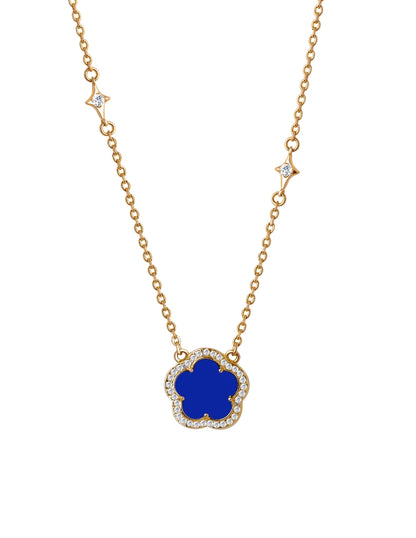 Collar de Mujer Chapa de oro 18K Trébol
