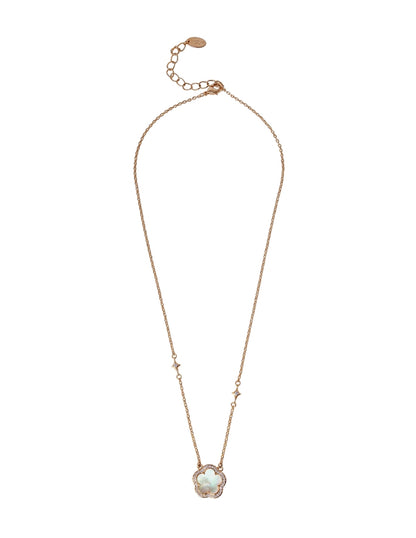 Collar de Mujer Chapa de oro 18K Trébol