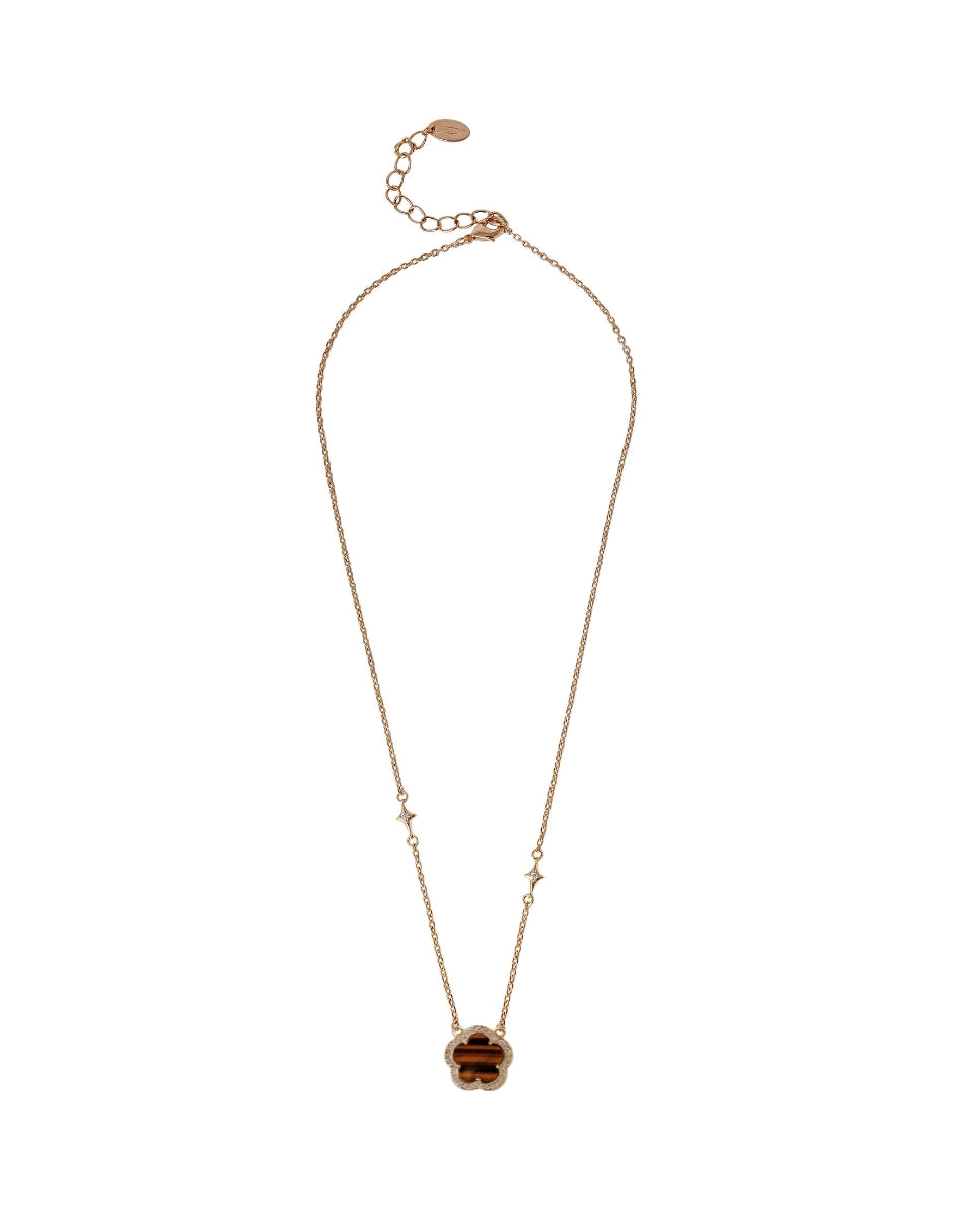 Collar de Mujer Chapa de oro 18K Trébol