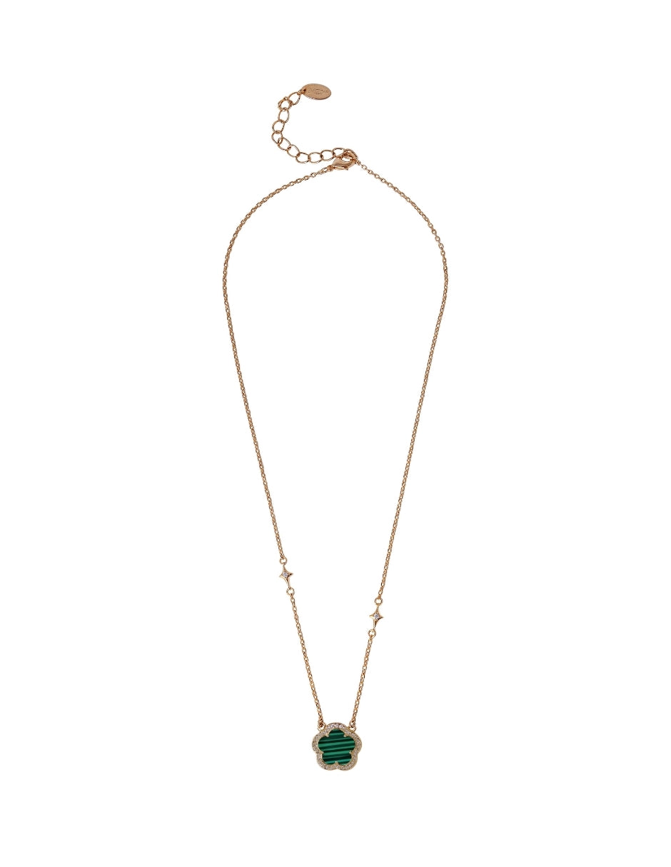 Collar de Mujer Chapa de oro 18K Trébol