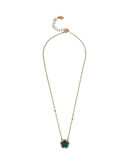 Collar de Mujer Chapa de oro 18K Trébol